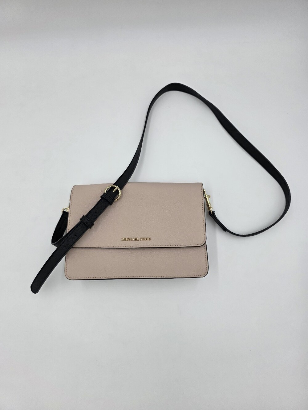 Michael Kors Daniela Large Saffiano Leather Crossbody Bag - Soft Pink